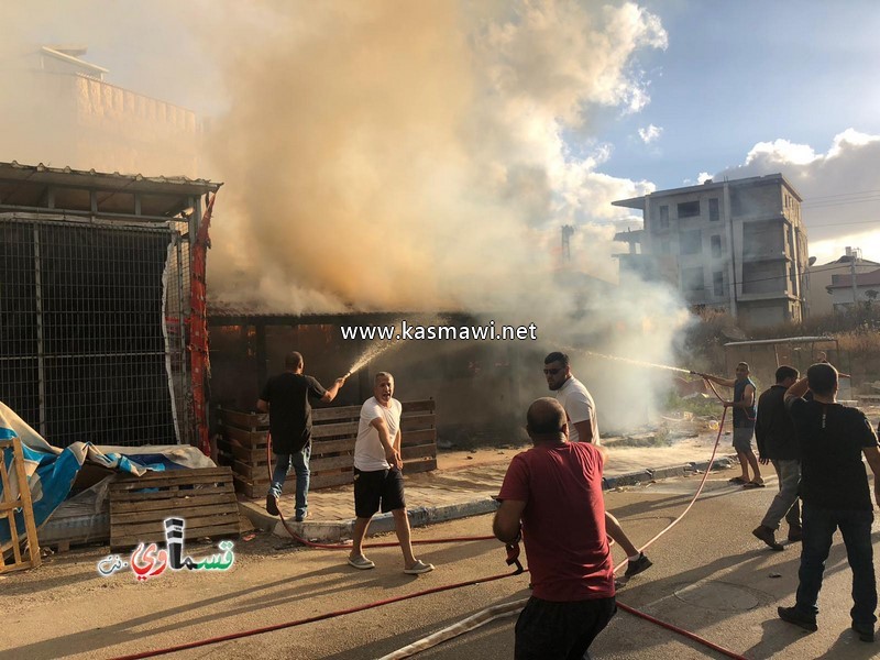  فيديو: اندلاع حريق في محل لبيع الفلافل على شارع ال 24 .. والشباب يسيطرون على الحريق قبل قدوم الاطفائية